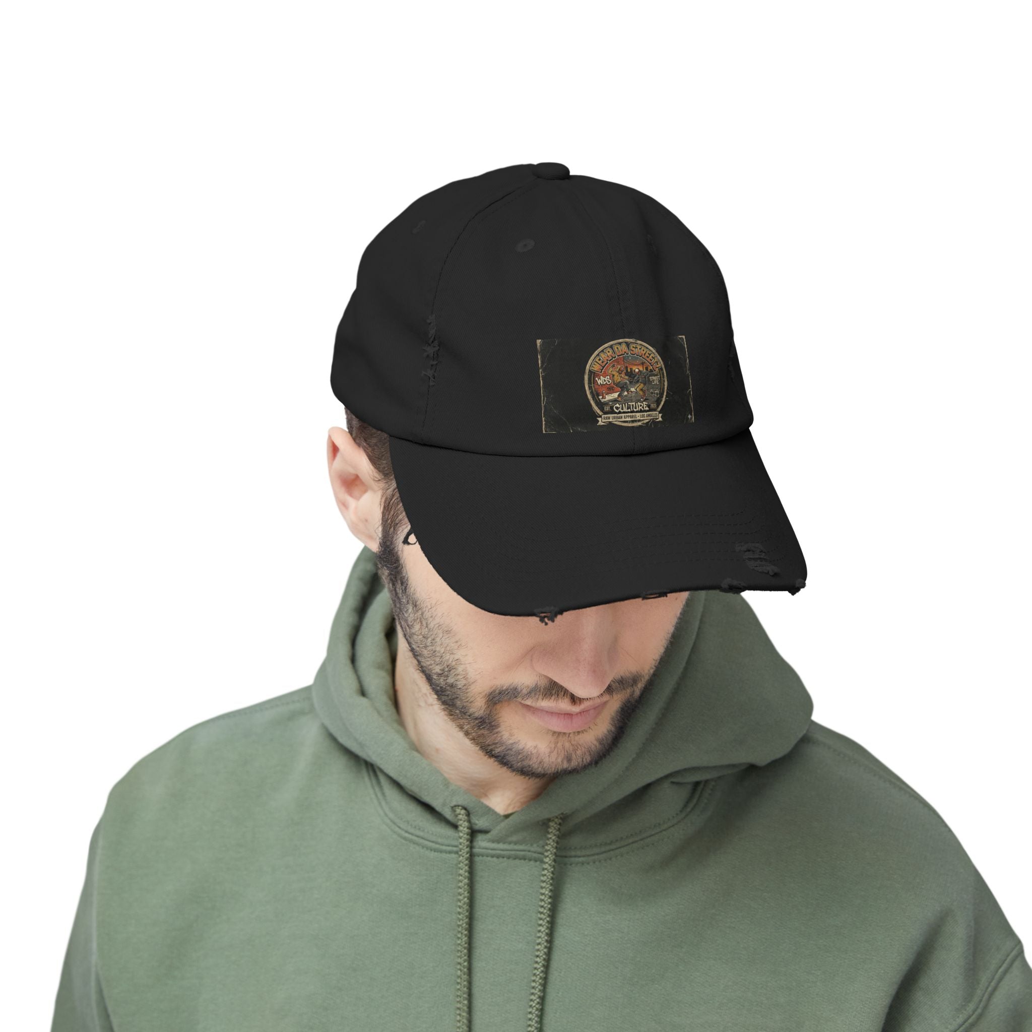 WDS Distressed Vintage Patch Cap — Retro Hip Hop