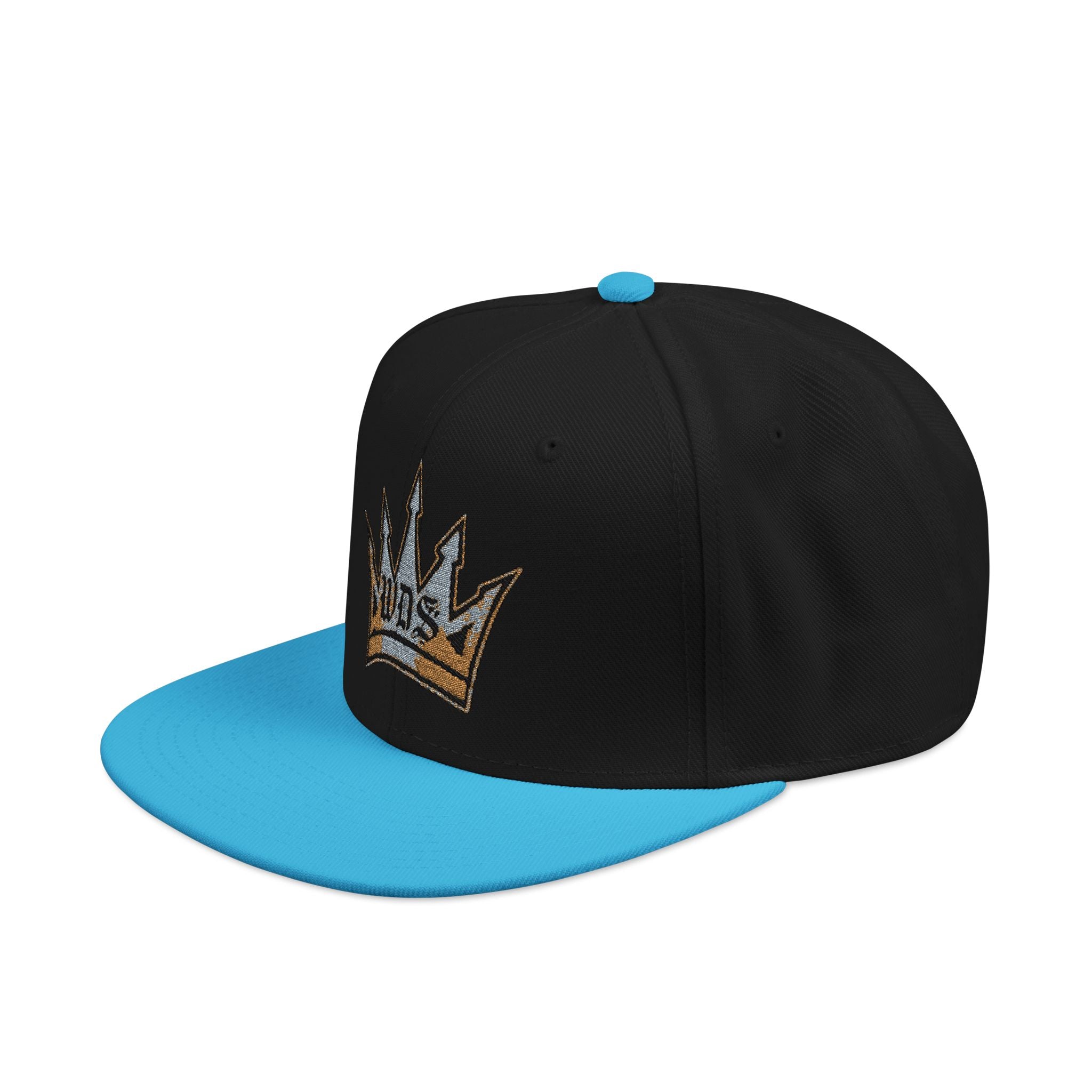 WDS King Crown Snapback Hat — Embroidered Gold Crown Cap
