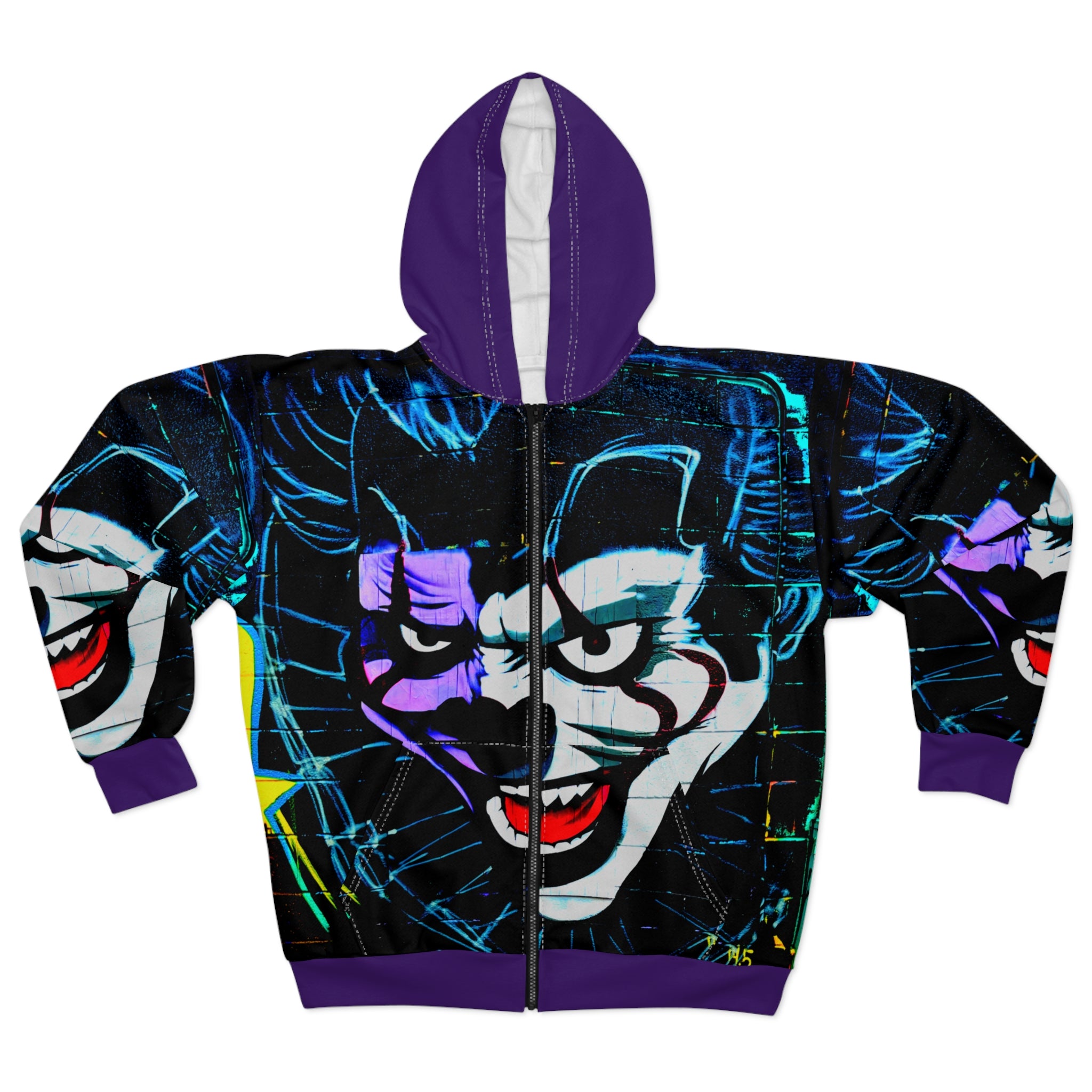 Why So Serious Joker Graffiti Zip Hoodie