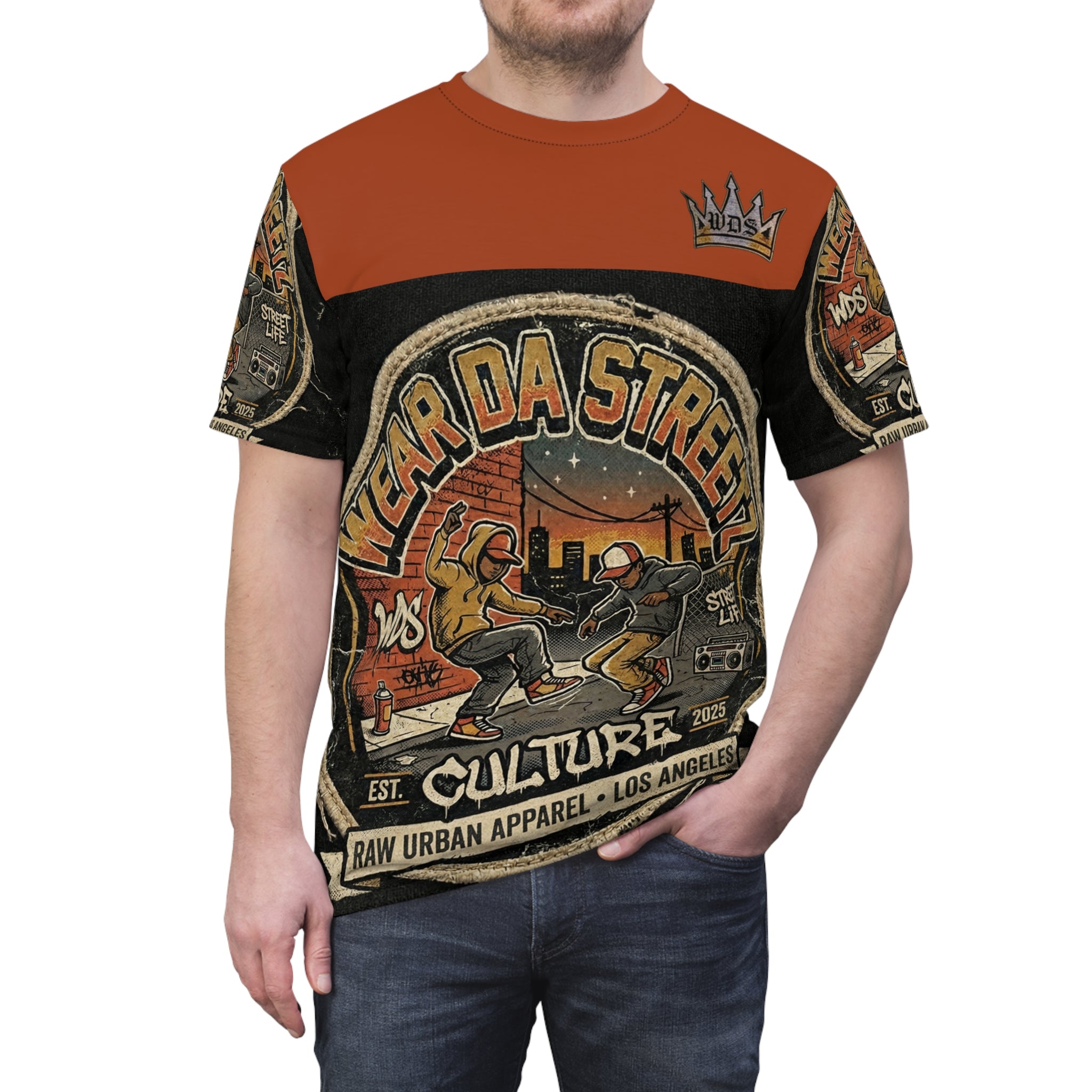 Wear Da Streetz Street Dance Culture Tee — Breakdance Retro Urban Graphic Shirt