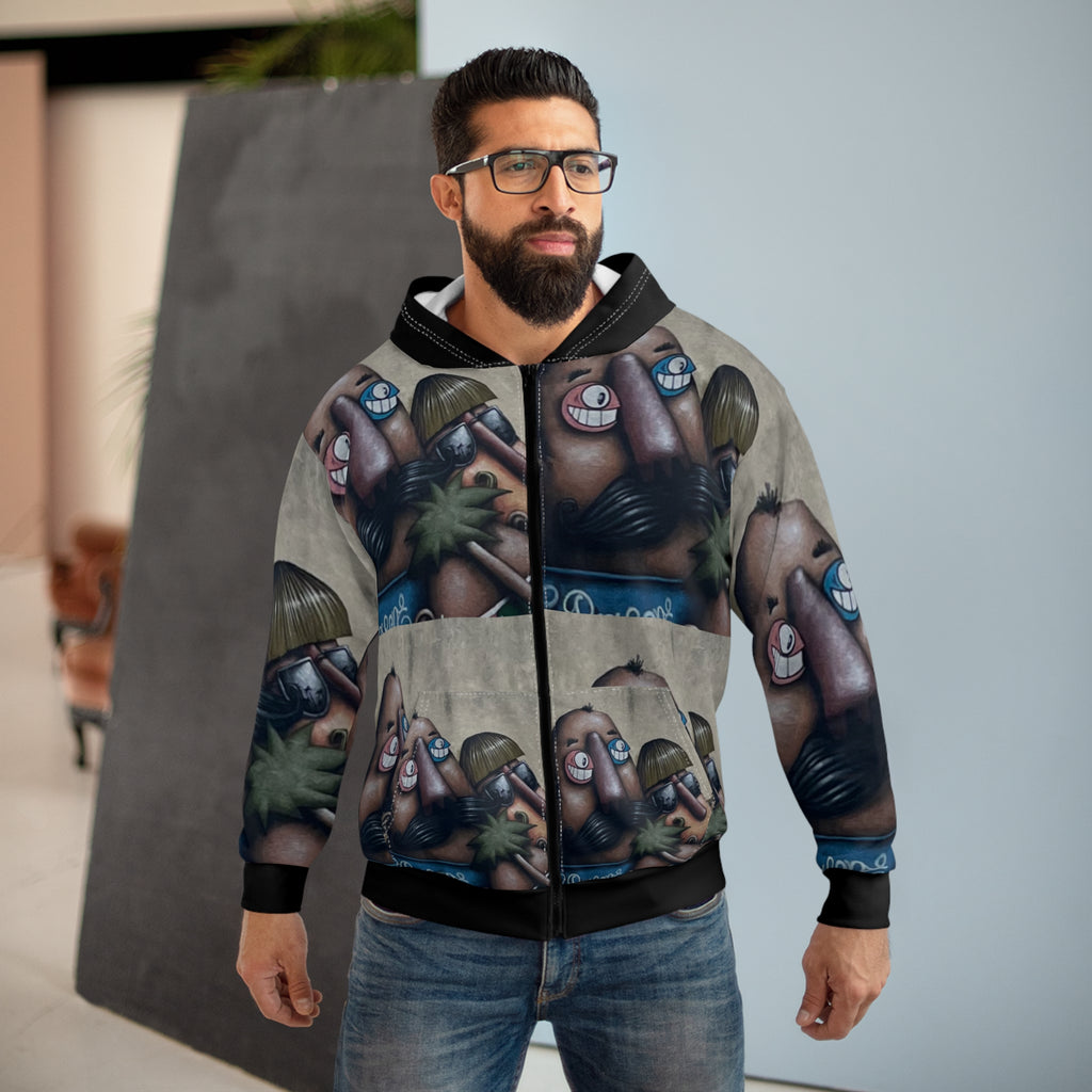 Fred & Ted LA Street Art Zip Hoodie — Urban Street Art All-Over Print