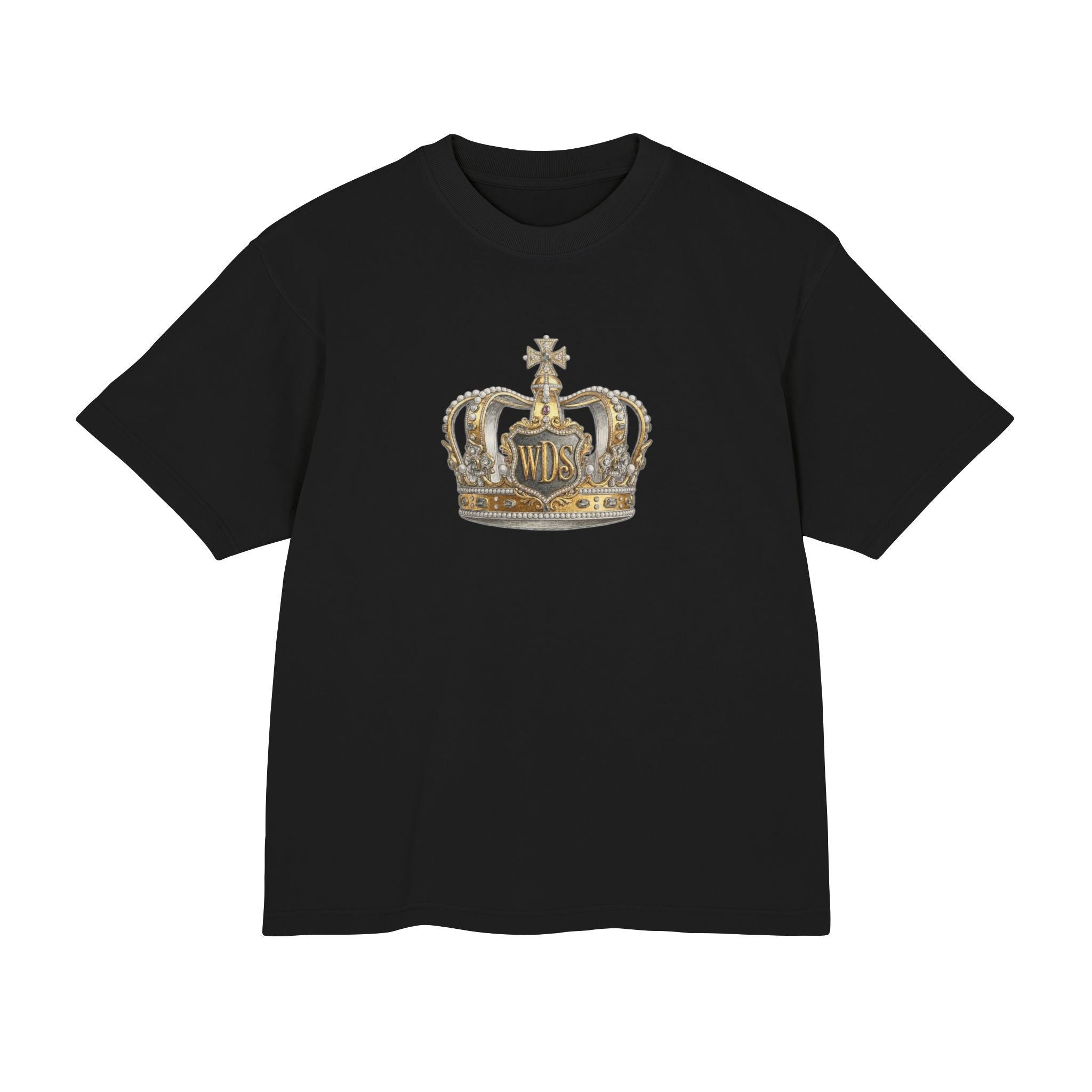 WDS King Crown Hip Hop Urban Tee-Crowned Vintage Gold Graphic Tee