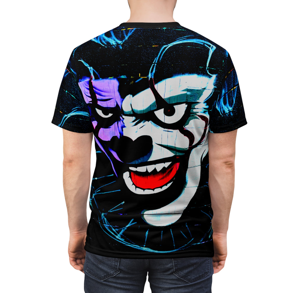 Why So Serious LA Joker Street Art All-Over Print Tee — Horror Joker Face Graphic T-Shirt