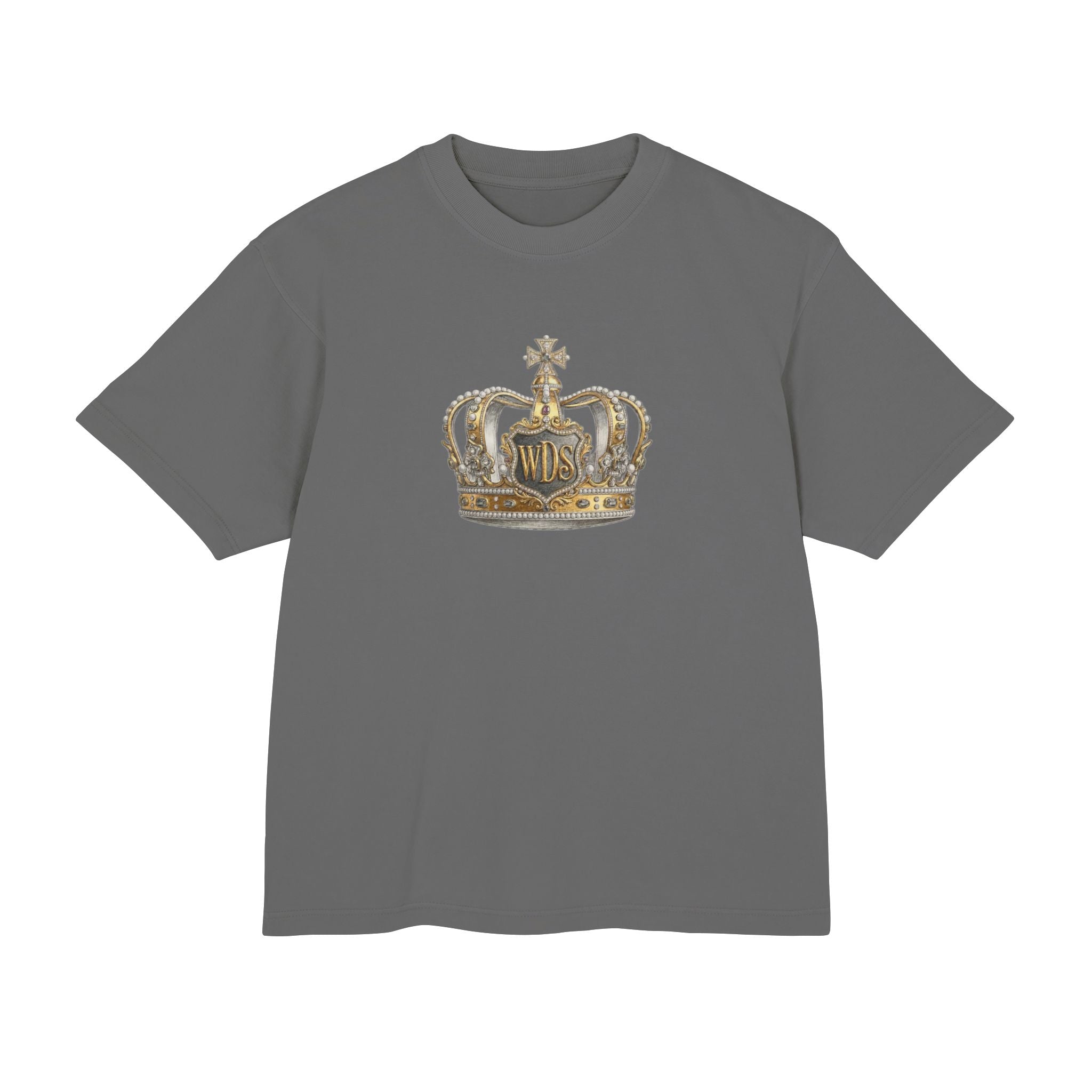 WDS King Crown Hip Hop Urban Tee-Crowned Vintage Gold Graphic Tee