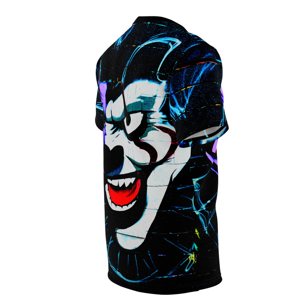 Why So Serious LA Joker Street Art All-Over Print Tee — Horror Joker Face Graphic T-Shirt