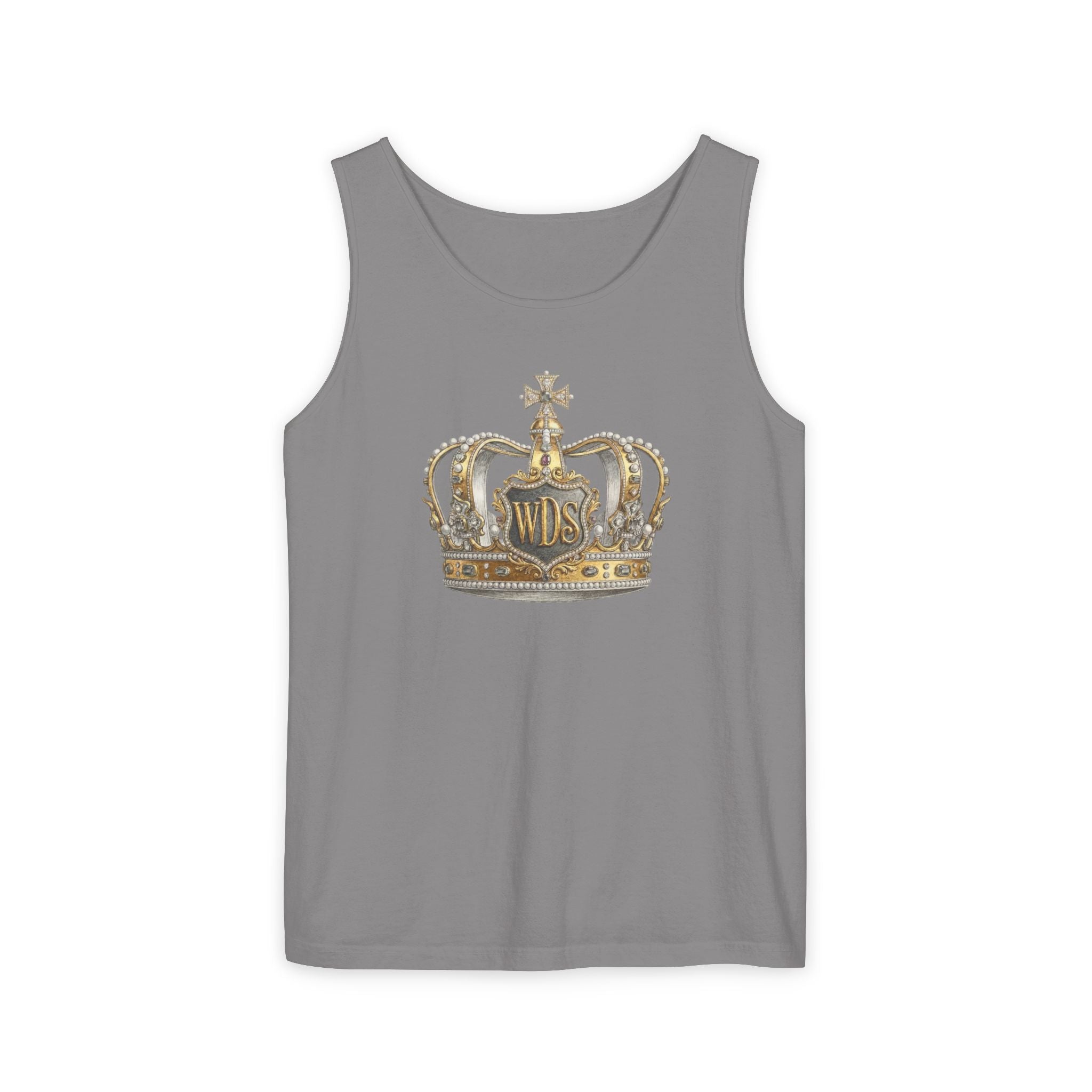 WDS King Gold Crown Tank Top — Regal Graphic Summer Tee
