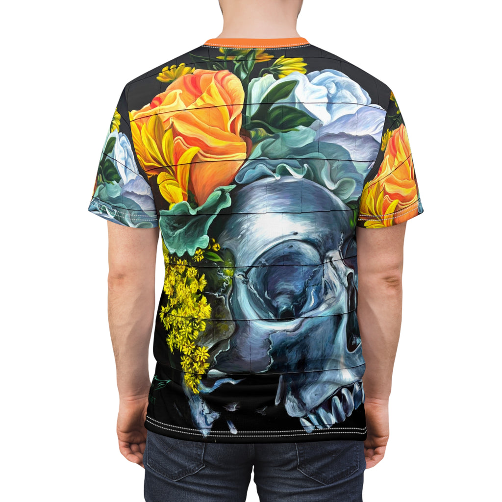 Botanical Bone OKC Street Art-Unisex Cut & Sew Tee