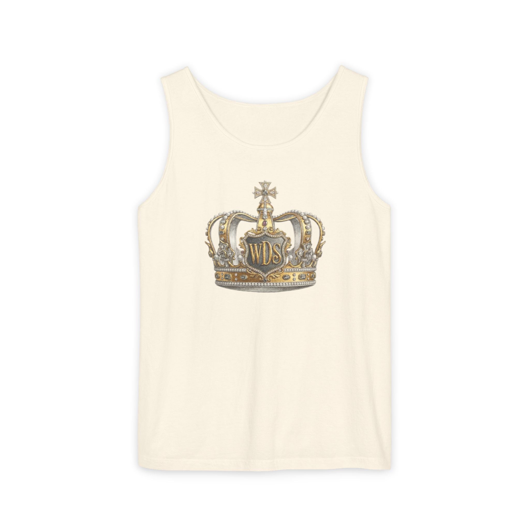 WDS King Gold Crown Tank Top — Regal Graphic Summer Tee