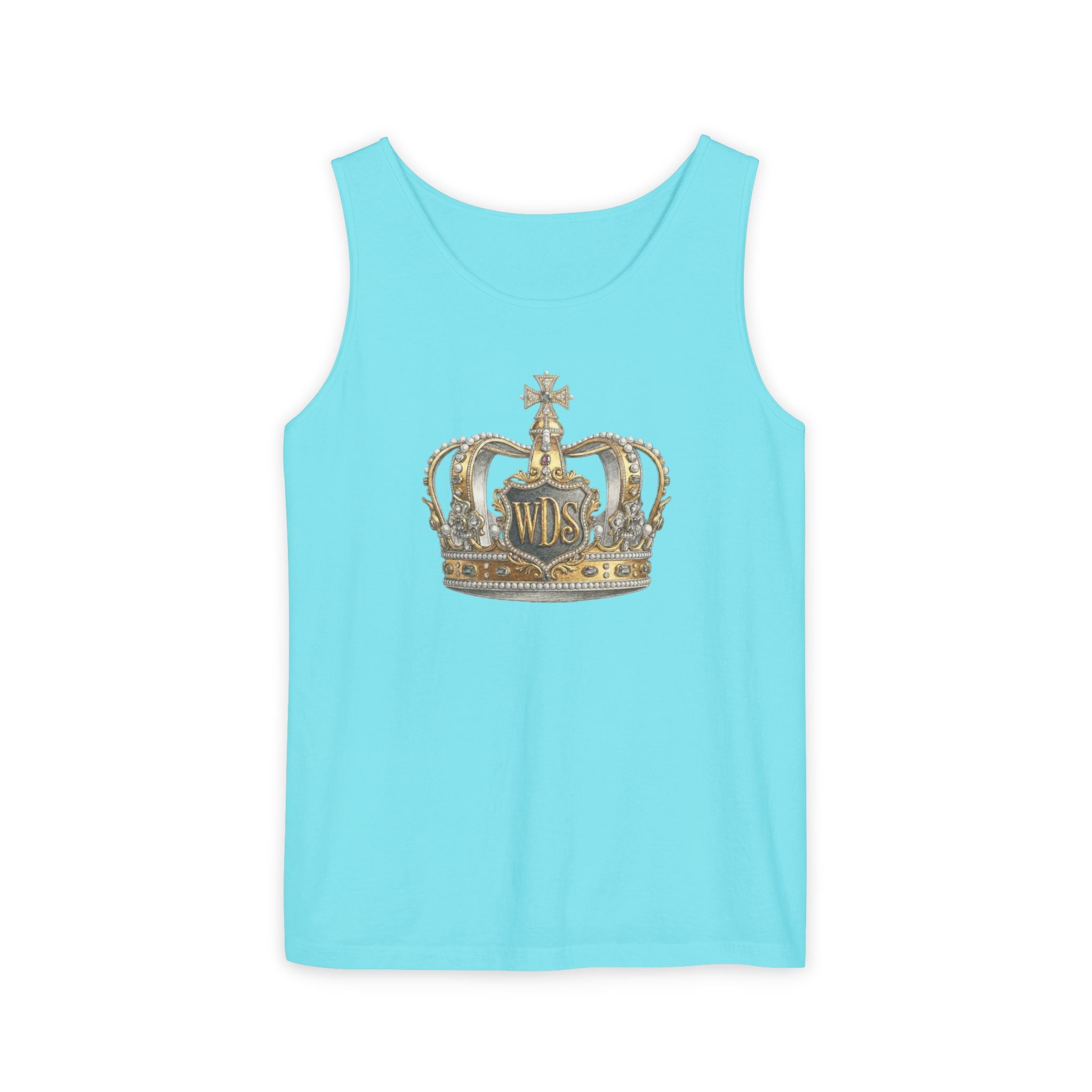 WDS King Gold Crown Tank Top — Regal Graphic Summer Tee
