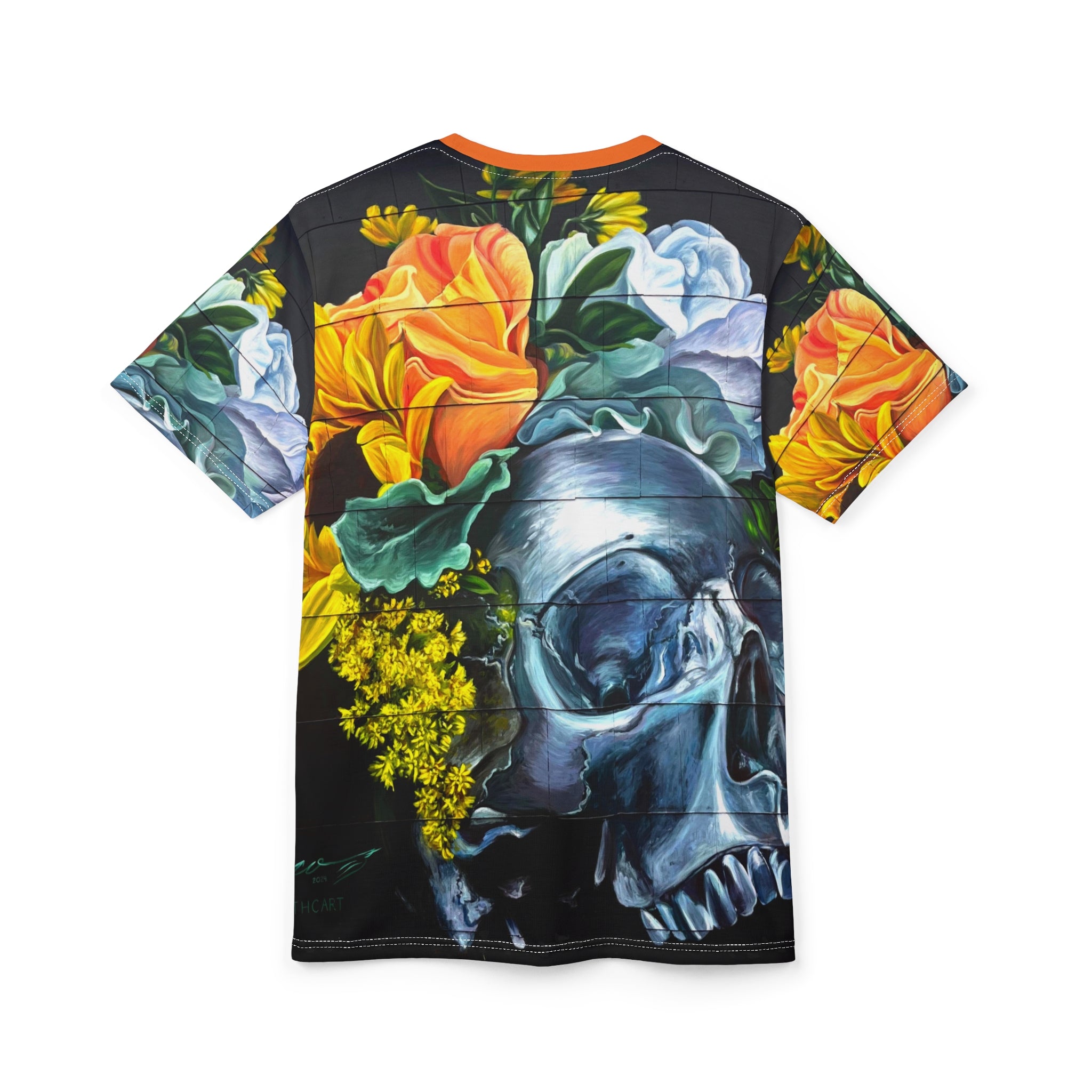 Botanical Bone OKC Street Art-Unisex Cut & Sew Tee