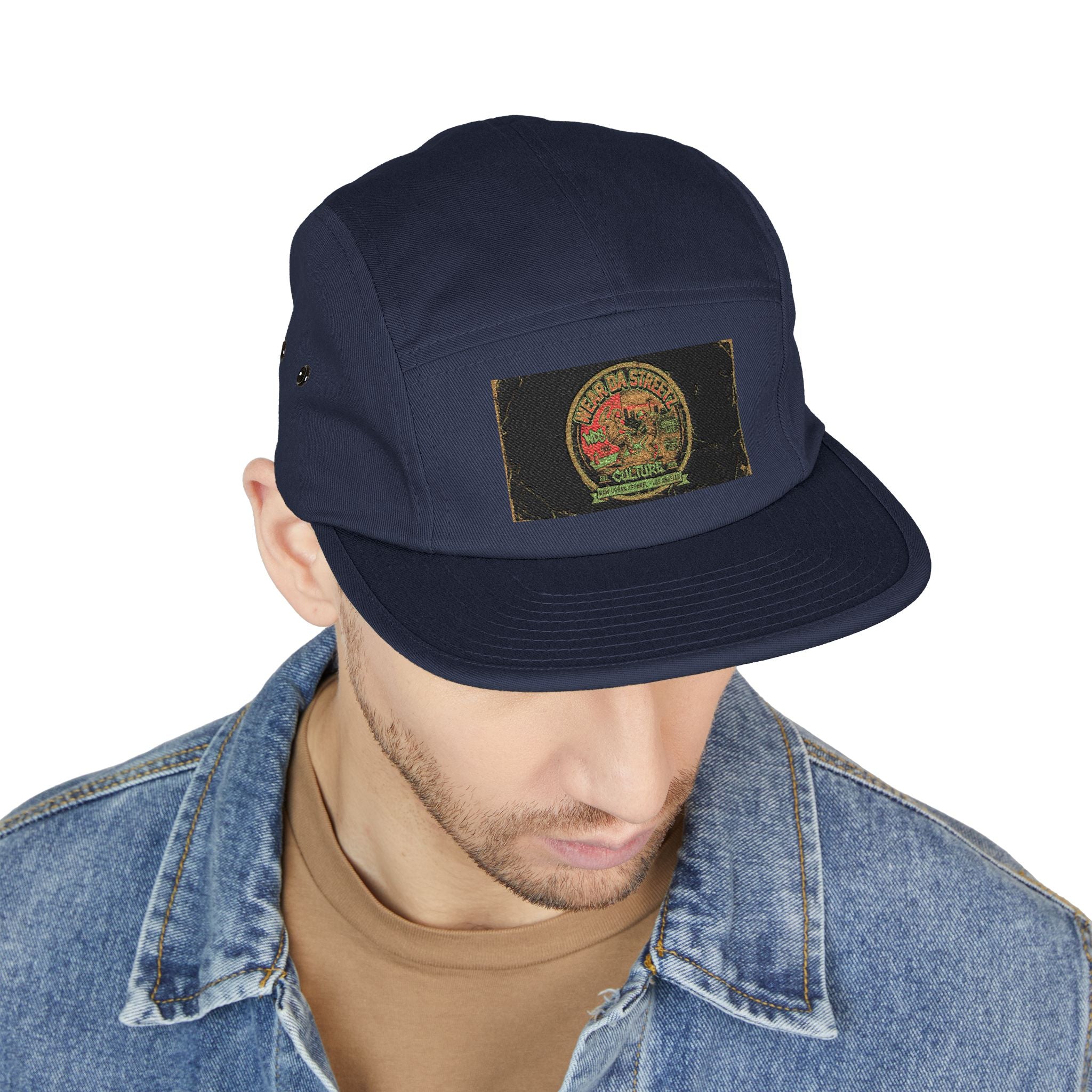 WDS Hip Hop Emblem Flat Brim 5-Panel Flat bill hat —
