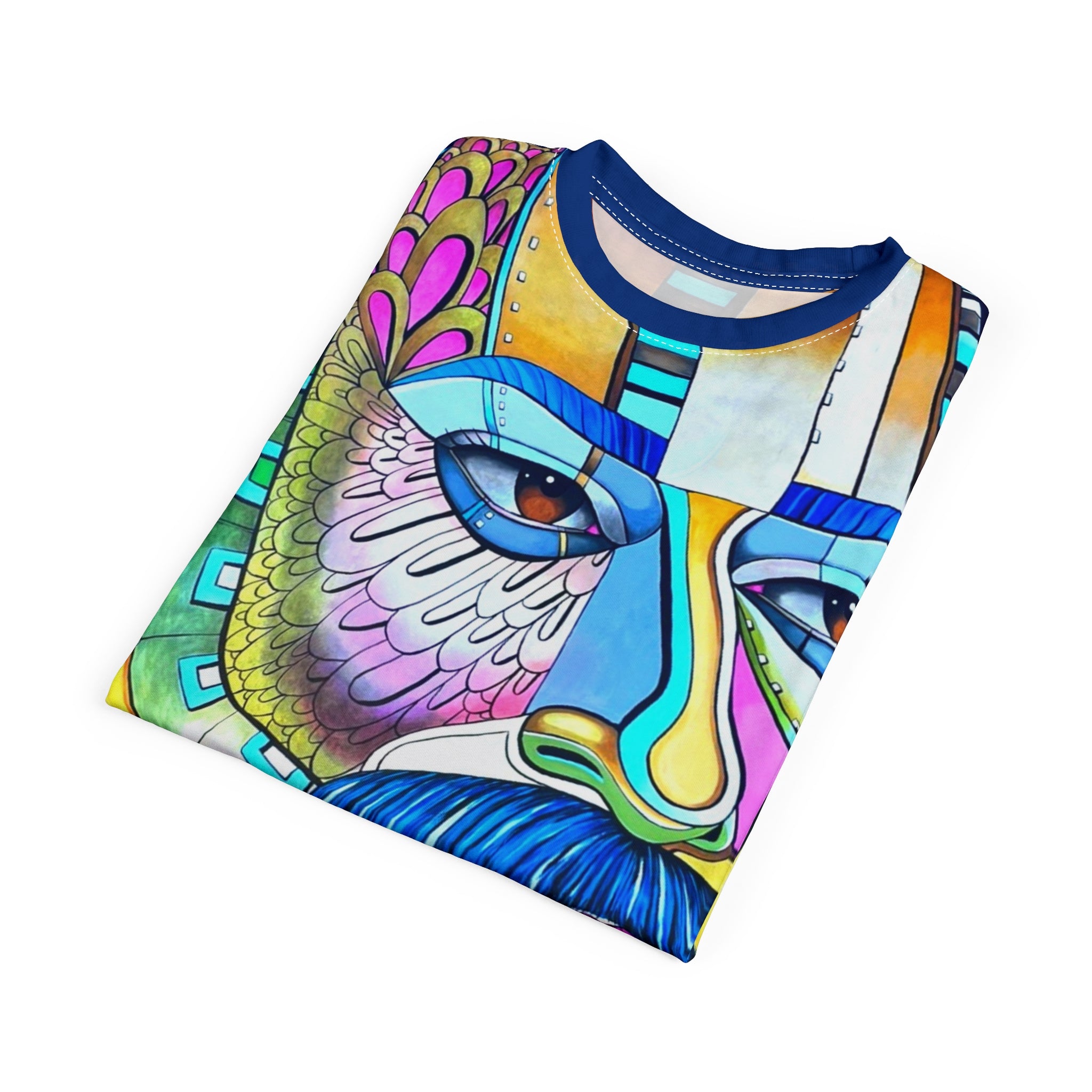 Wear Da Streetz Johnny Depp Las Vegas Street Art-Print all over Tee