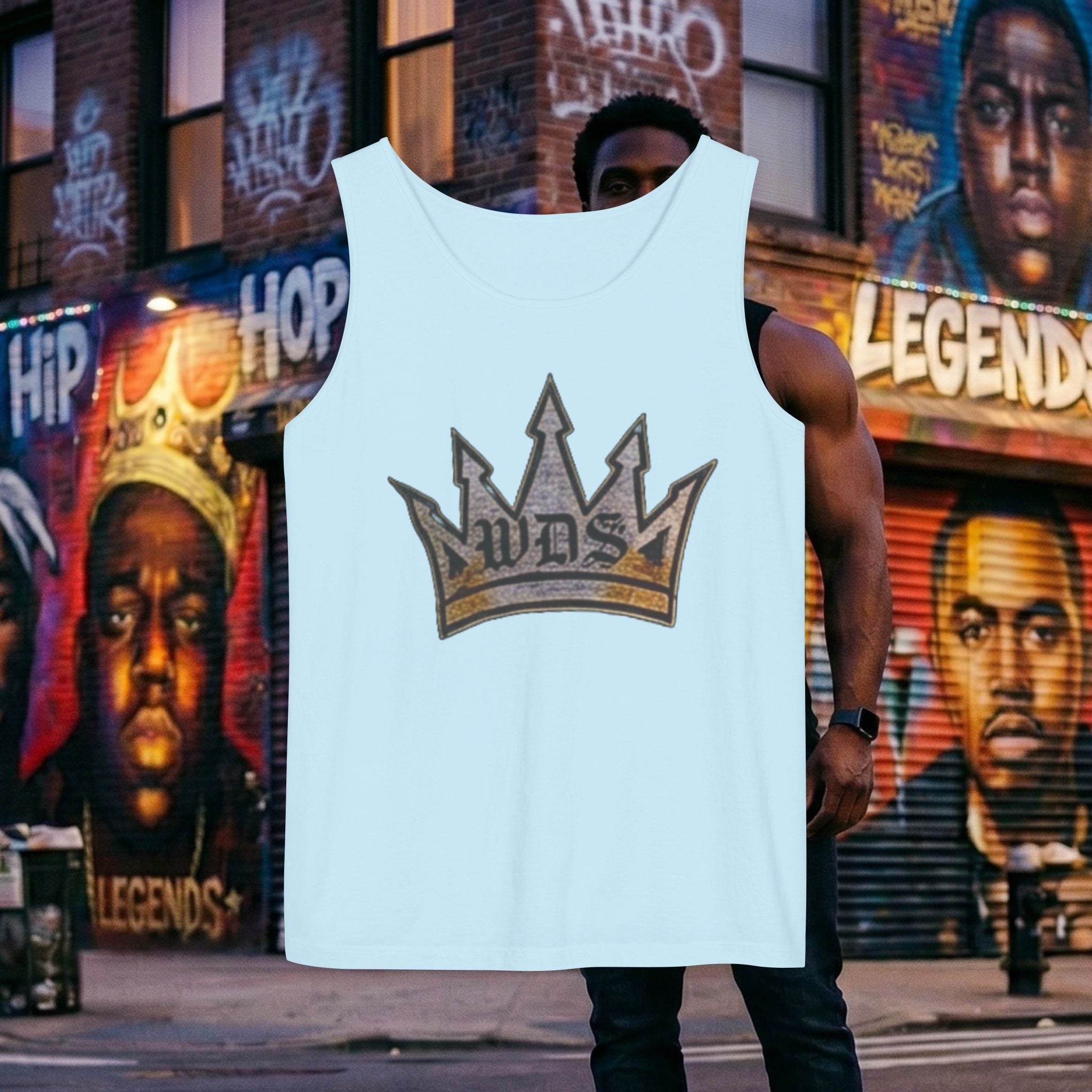 WDS King Gold Crown Tank Top — Regal Graphic Summer Tee