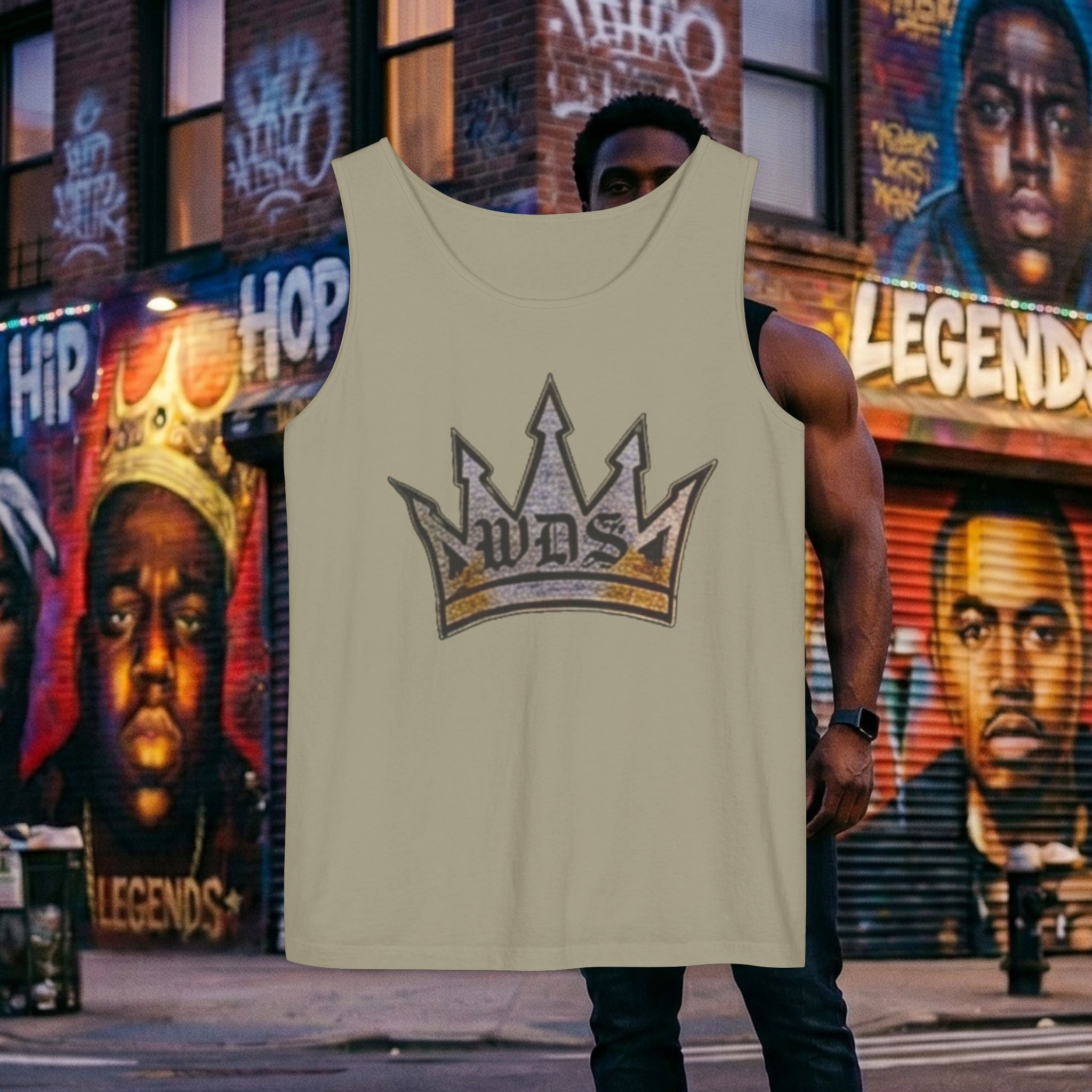 WDS King Gold Crown Tank Top — Regal Graphic Summer Tee