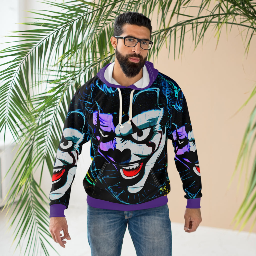 Why So Serious LA Street Art Joker Graffiti Hoodie - All-Over Print Streetwear Pullover