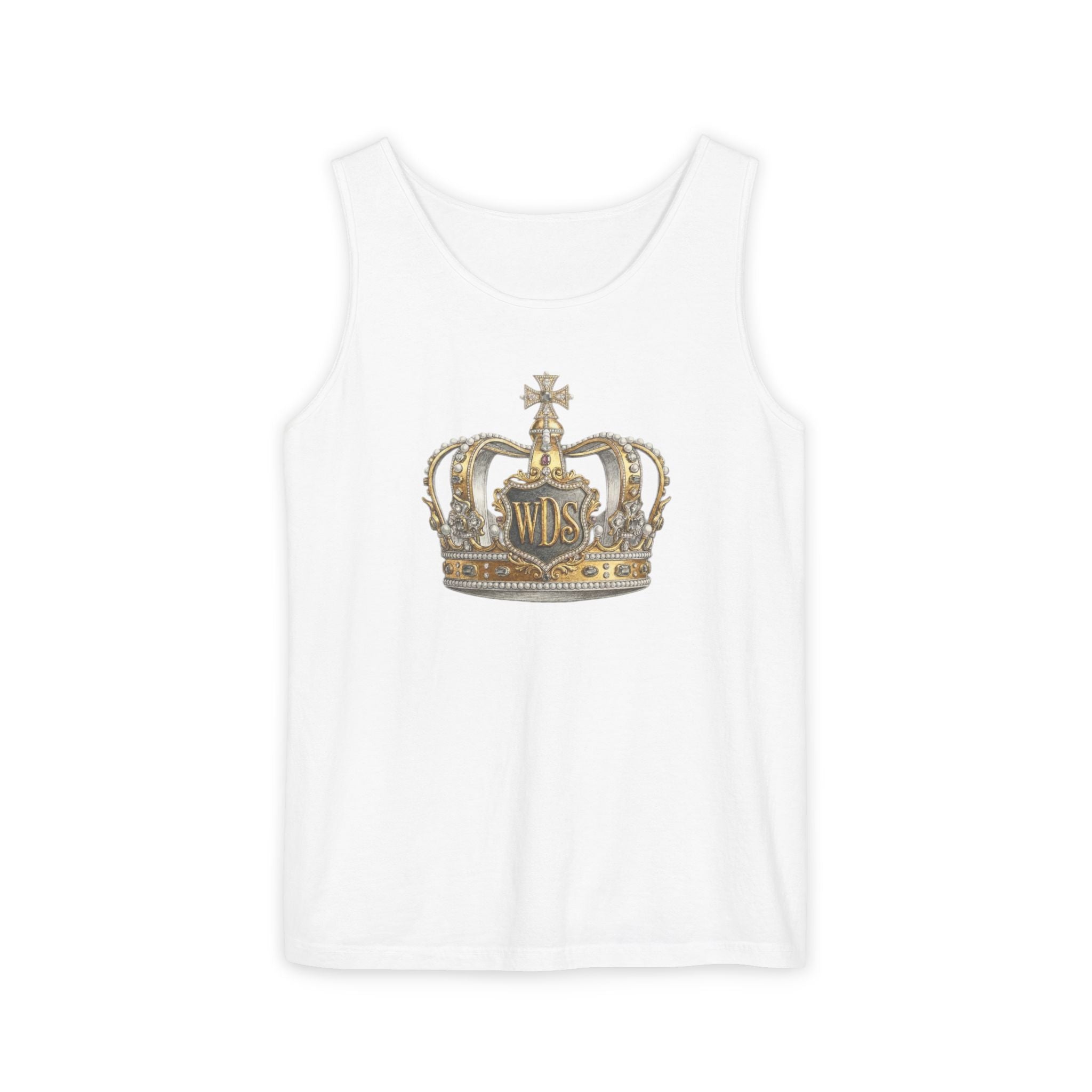 WDS King Gold Crown Tank Top — Regal Graphic Summer Tee