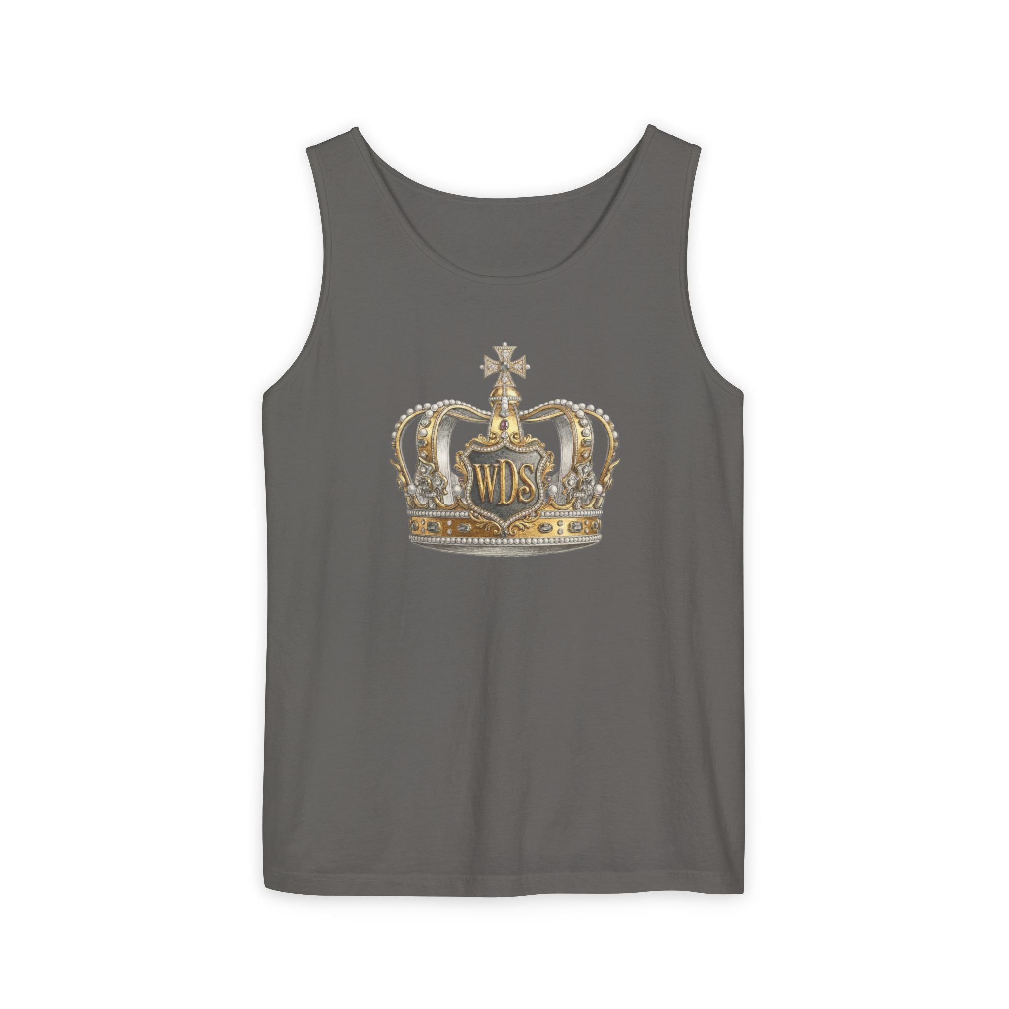 WDS King Gold Crown Tank Top — Regal Graphic Summer Tee